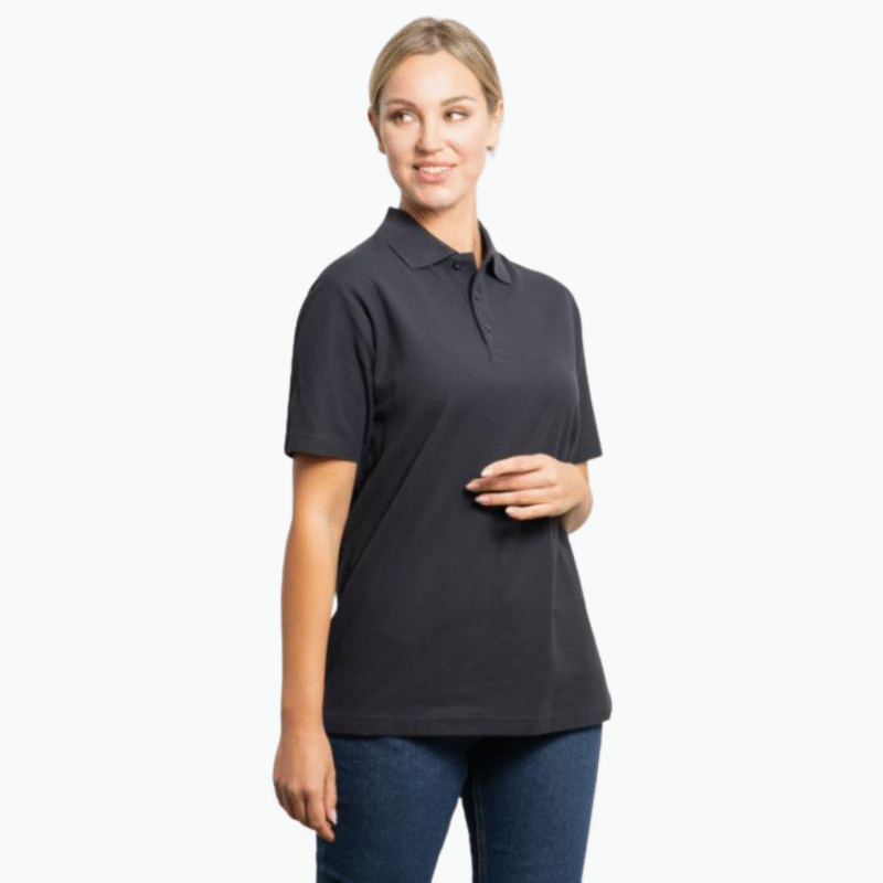 Polo unisexe manches courtes.